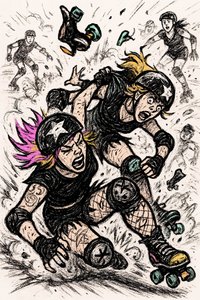 Accident de roller derby - Natalie Bruns