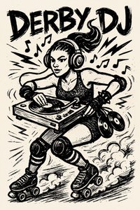DJ de roller derby - Natalie Bruns