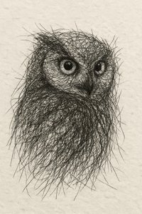 Le regard griffonné de la chouette - Natalie Bruns
