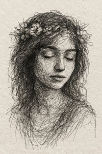 Portrait floral serein - Natalie Bruns