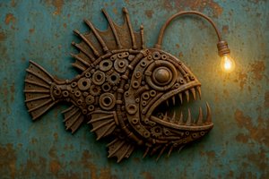Lampe « Lotte » de style steampunk - Natalie Bruns