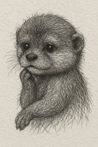La petite loutre réfléchie - Natalie Bruns