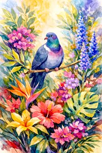 Pigeon des jardins tropicaux
