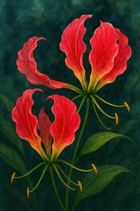 Des lys tropicaux aux couleurs éclatantes