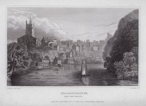 Knaresborough, depuis le pont - Nathaniel (after) Whittock