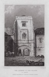 La Porte du Palais, à Cawood - Nathaniel (after) Whittock