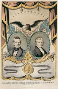 Grande bannière nationale démocrate - Nathaniel Currier