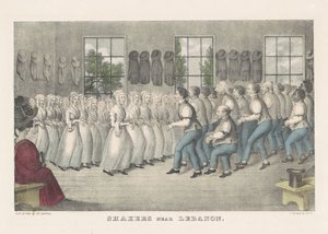 Shakers près de Lebanon, vers 1830