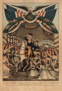 Réception de Washington par les dames