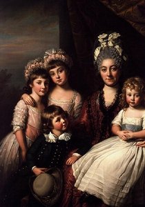 Lady Cooper avec sa famille