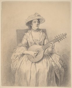 Femme jouant de la cistre - Nathaniel Dance-Holland