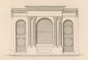 Devanture pour la boutique de vins et spiritueux de M. Maber, Tyndale Place, Islington - Nathaniel Whittock