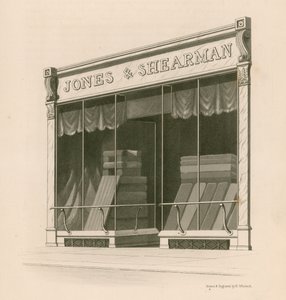 Façade de la boutique de Messieurs Jones et Shearman, Blackfriars Road, Londres - Nathaniel Whittock