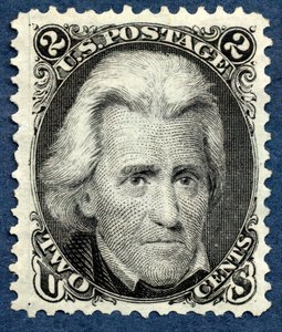 2c Andrew Jackson réédition unique, 1875 - National Bank Note Company