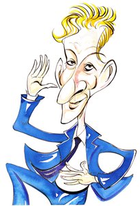 Danny Kaye - caricature en couleur - Neale Osborne