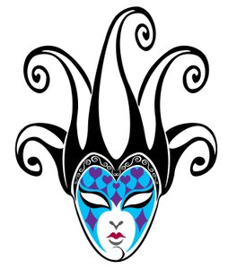 Masque de bouffon féminin - Neale Osborne