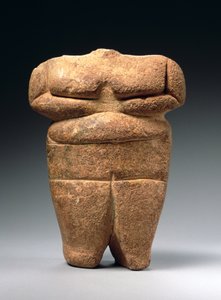 Figure néolithique, Grèce, vers 4500-4000 av. J.-C. (calcaire)