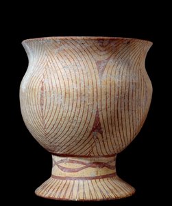 Époque néolithique : vase en céramique. De Thaïlande. 4630 av. J.-C.