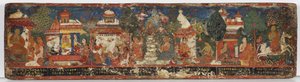Couverture de manuscrit bouddhiste - Nepalese School