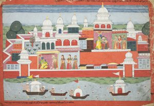 Rukmini demande la permission de Krishna de rendre visite à son frère Rukma, page d