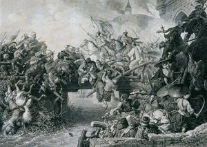 Sortie de Zrinyi devant la forteresse de Szigetvár