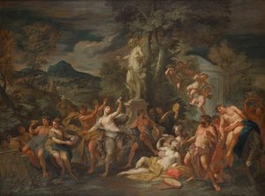 Bacchanale dans le paysage - Leopold Blonder