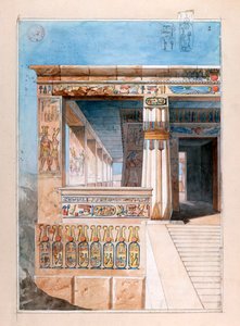 Temple égyptien antique, 19ème siècle - Nestor l