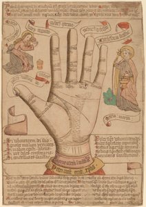 La main comme miroir du salut - Netherlandish 15th Century
