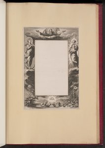 Illustration de Bordure avec Dieu le Père, Deux Saints et un Serpent - Netherlandish 17th Century