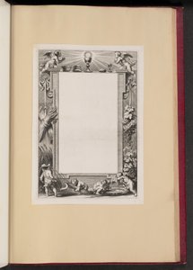 Illustration de Bordure avec des Putti Récoltant des Offrandes à Dieu