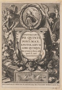 Page de titre pour Apostolicarvm PII Qvinti Pont. Max... - Netherlandish 17th Century after Sir Peter Paul Rubens