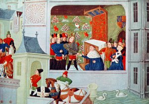 Entrevue de Richard II et du Duc de Gloucester au Château de Pleshy, des 