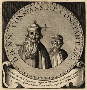 Portrait des empereurs byzantins Constant II et Constantin IV - Netherlandish School