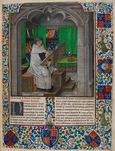 Vincent de Beauvais lisant à son bureau, de 