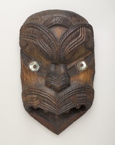 Masque de pignon (Koruru) de Gisborne, Île du Nord, vers 1860