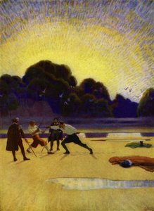 Illustration pour Westward Ho! par Charles Kingsley - Newell Convers (after) Wyeth