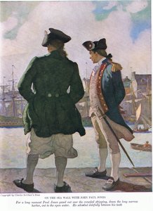 Sur la digue avec John Paul Jones : Pendant un long moment, John Paul regarda les navires dans le port jusqu