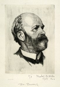 Portrait du Dr. Burrill - Newton A. Wells