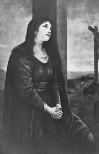 Marie-Madeleine assise au pied de la Croix, fin 19e ou début 20e siècle