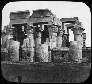 Temple de Kom Ombo, Égypte, vers 1890