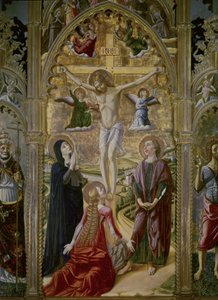 Crucifixion. 1480. (tempera et or sur panneau)