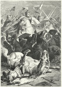 Capture du margrave gravement blessé Ezzelino III da Romano à la bataille de Torricella