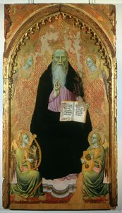 Saint Antoine Abbé tenant le livre des Antonites, 1371 - Niccolo di Tommaso