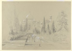 Le Taj Mahal, Agra, 24 janvier 1870 - Nicholas Chevalier