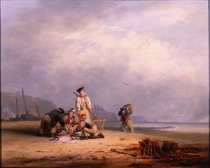 Pêcheurs triant leur prise du jour