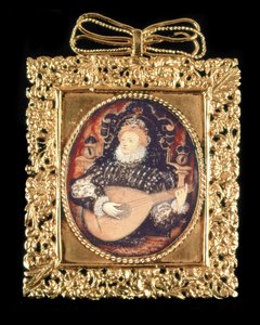 La reine Élisabeth I jouant du luth - Nicholas Hilliard