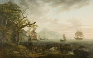 Vue de Nevis depuis Saint-Kitts, 1790