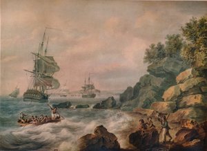 Dans le canal de Bristol, 1787