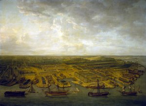Les docks et quais de Plymouth (Angleterre)