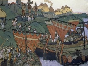 Les Slaves sur le Dniepr - Nicholas Roerich
